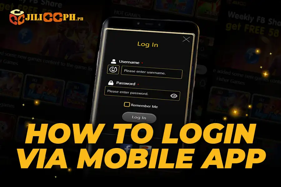 How to login Jilicc Mobile App